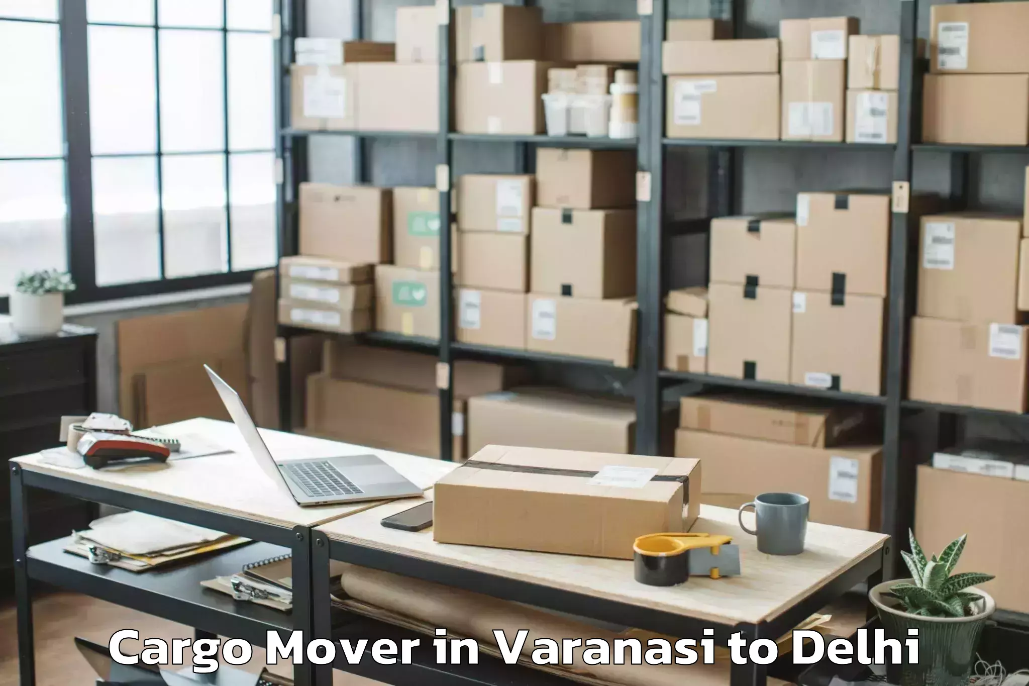 Easy Varanasi to Okhla Industrial Estate Okhla Cargo Mover Booking